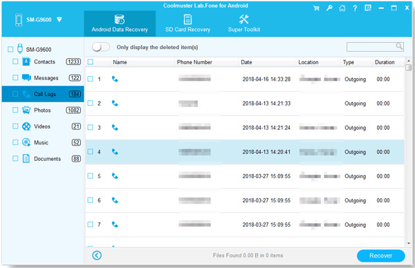 preview deleted files on samsung galaxy