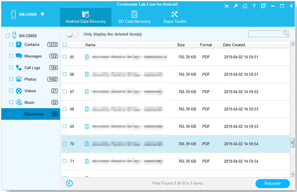 récupérer des documents Word sur Android