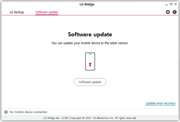 update lg os with lg bridge