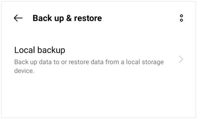 retrieve files from oppo local backup