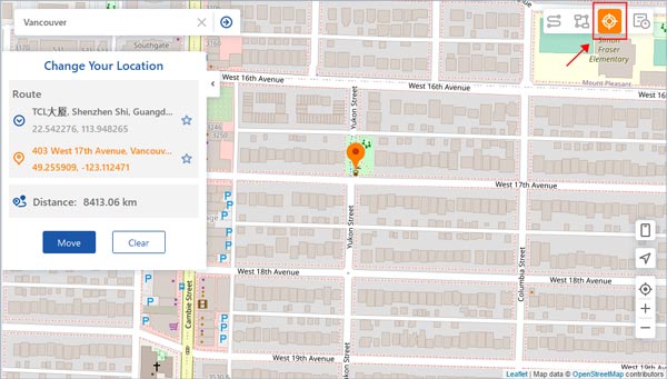 快速更改 Android 上的 GPS
