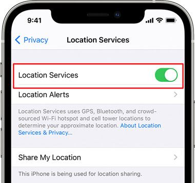 通过禁用定位服务来阻止我的父母跟踪我的 iPhone