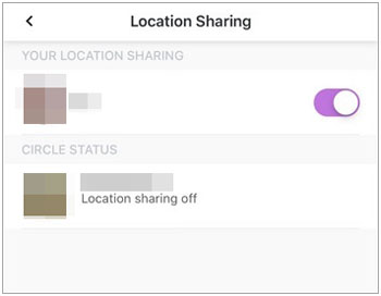 turn off life360 location on the app settings