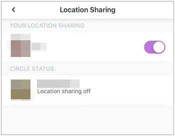 désactivez la localisation life360 dans les paramètres de l'application