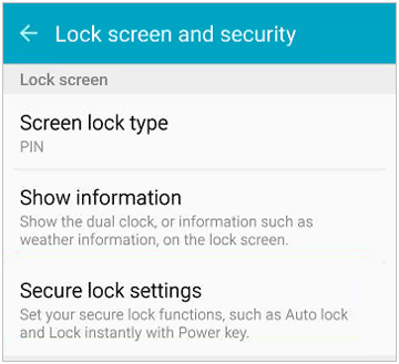 turn off swipe to unlock feature on samsung phone