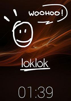 使用 loklok 在 Android 锁屏上绘图