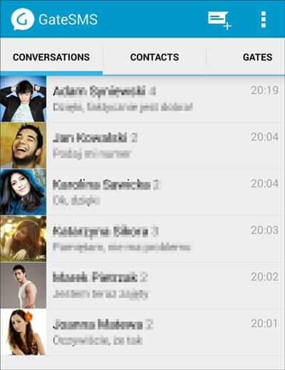 sms mnager for android - gatesms