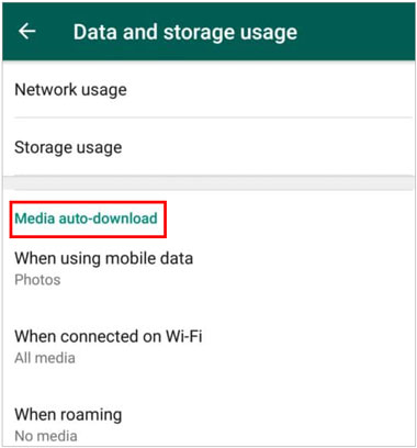 Fotos automatisch von WhatsApp auf Android speichern