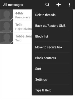 save text messages from htc to computer via email
