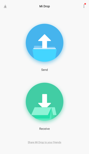 Xiaomi Dateien mit Mi Drop verschieben