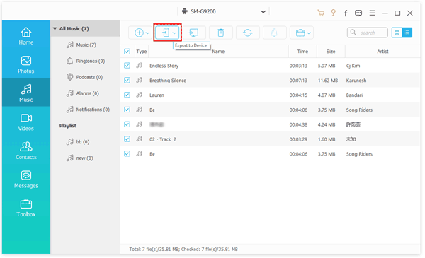 copier de la musique d'ipod vers iphone via le logiciel de transfert de musique