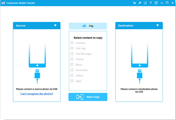 install and launch samsung data transfer on computer