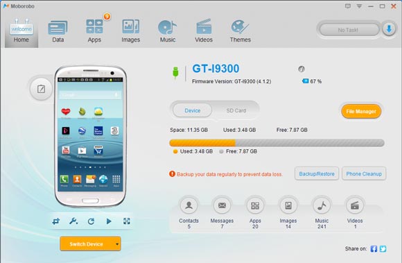 moborobo android phone backup software