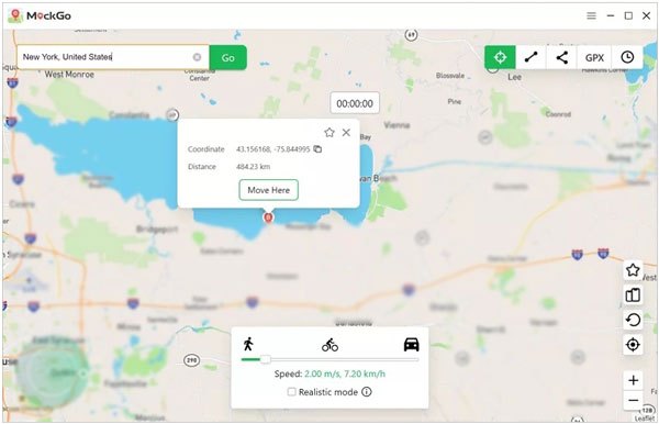 Verwenden Sie Mockgo, um den Standort zu ändern