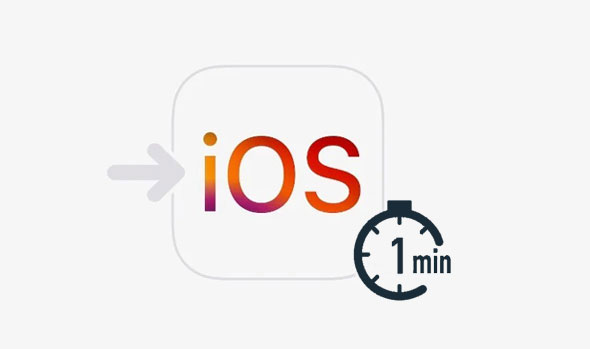 Wechsel zu iOS bleibt nach 1 Minute hängen