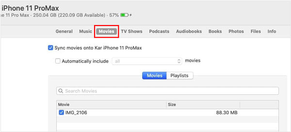 transfer videos from iphone to mac with finder