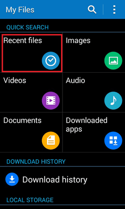 manage samsung files with my files