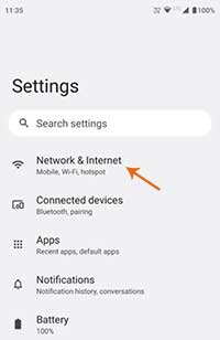 choose network and internet