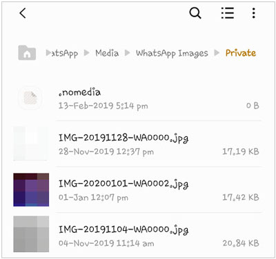 remove or rename the nomedia file