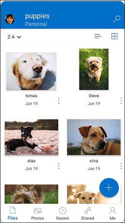 OneDrive を使用してサムスンクラウドから写真を復元する