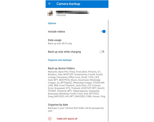 OneDrive 备份应用程序