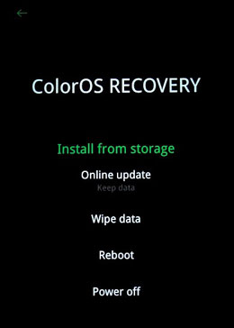 remove pattern lock on oppo via factory reset