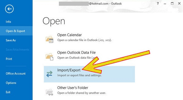 importer des contacts vers Outlook via un fichier vcf