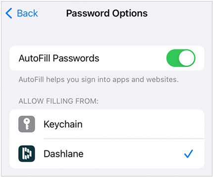 Holen Sie sich Passwörter über Dashlane auf ein neues iPhone