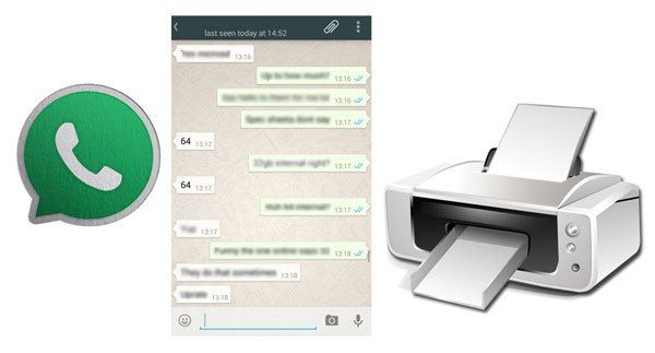 how to print whatsapp messages
