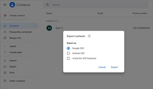 back up android contacts to mac with google