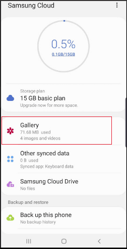 recover deleted photos on samsung cloud