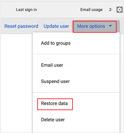 recover permanently deleted files from google drive via google admin console