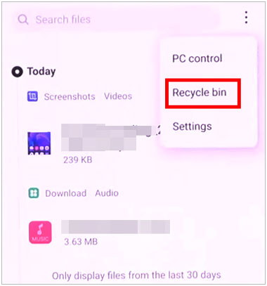 restore deleted photos from vivo file manager