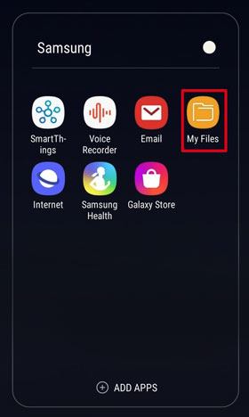 supprimer divers fichiers sur Samsung