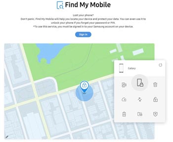 unlock android phone with samsung find my mobile