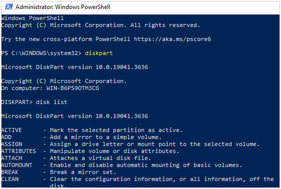 réparer une carte SD corrompue avec chkdsk