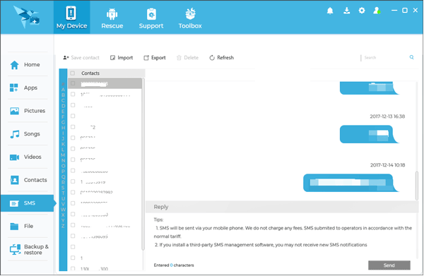 export text messages from motorola to computer with rescue and smart assistant