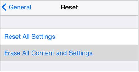 reset your current iphone if the data migration is not working