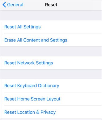 reset network
