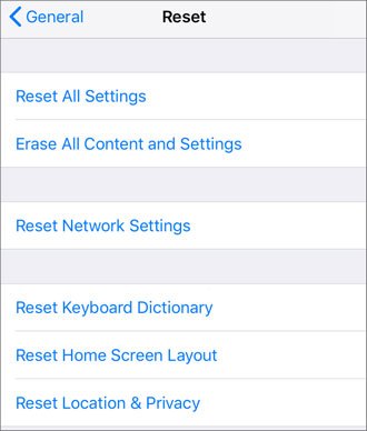 réinitialiser l'iPhone pour se débarrasser des logiciels espions