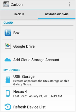 restore app data with helium backup