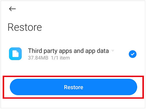 restore from mi data backup