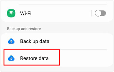 restore files on android tablet using samsung cloud