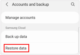 restore samsung contacts from samsung cloud