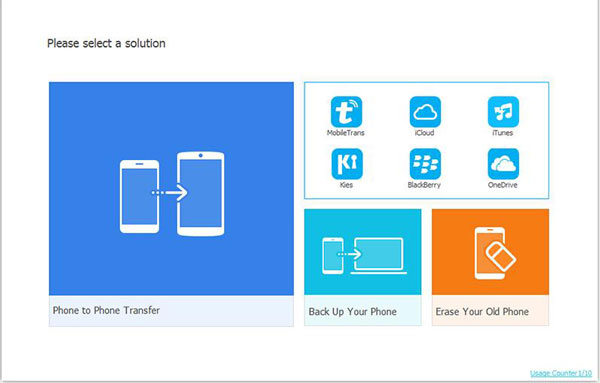 exécuter le transfert de contacts iTunes vers Samsung