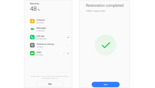 restore local backup to realme