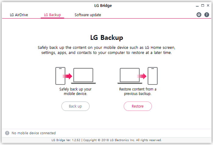 使用 LG Bridge 检索 LG 手机上已删除的短信