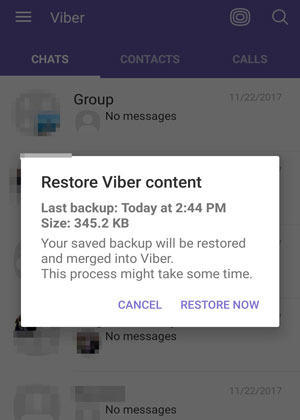 Viber チャット履歴を新しい Android 携帯電話に転送する