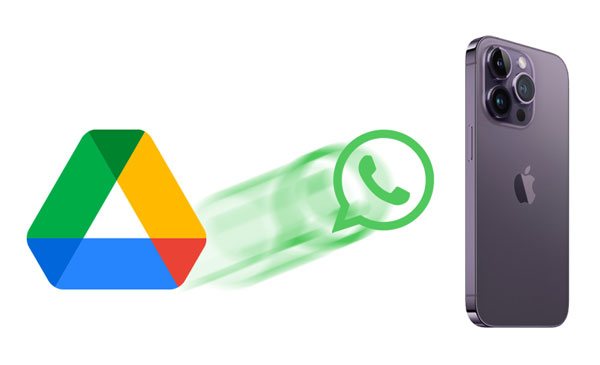 how to restore whatsapp backup from google drive to iphone
