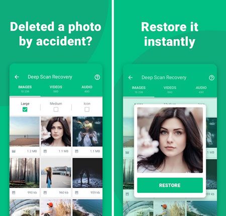 dumpster android photo recovery app